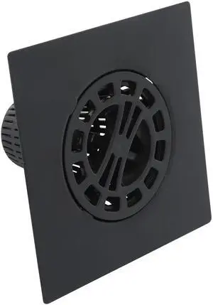Square Shower Hair Catcher with Replacement Baskets, Shower Drain Protector in Matte Black Square Shower Hair Catcher with Replacement Baskets, Shower Drain Protector in Matte Black