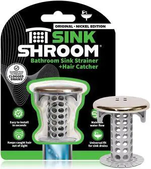Revolutionary Bathroom Sink Drain Protector Hair Catcher, Strainer, Snare, Nickel Edition Revolutionary Bathroom Sink Drain Protector Hair Catcher, Strainer, Snare, Nickel Edition