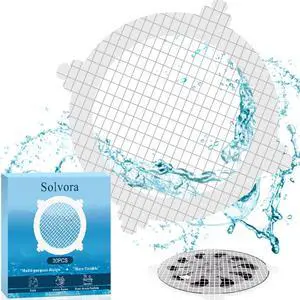 Disposable Shower Drain Hair Catcher, 30-Pack Mesh Stickers for Sink Disposable Shower Drain Hair Catcher, 30-Pack Mesh Stickers for Sink