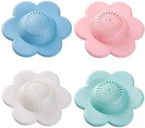 Hair Catcher Silicone Hair Stopper Shower Drain Covers with Suction Cups Suit for Bathroom Bathtub and Kitchen 4 Pack Hair Catcher Silicone Hair Stopper Shower Drain Covers with Suction Cups Suit for Bathroom Bathtub and Kitchen 4 Pack