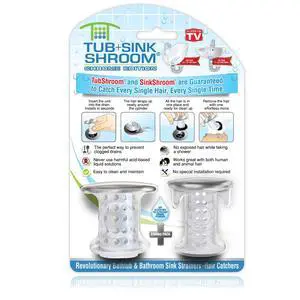 Drain Protectors Hair Catchers for Bathtubs and Sinks, Chrome Drain Protectors Hair Catchers for Bathtubs and Sinks, Chrome