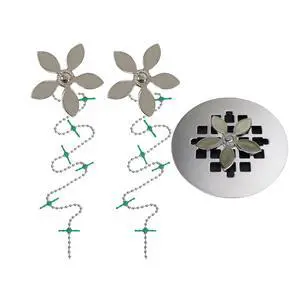 Shower Drain Hair Catcher Disposable Bathroom Hair Trap, Easy to Install in Shower Drain Cover, Helps Prevent Clogs As Seen on Shark Tank Silver Flower (2-Pack) Shower Drain Hair Catcher Disposable Bathroom Hair Trap, Easy to Install in Shower Drain Cover, Helps Prevent Clogs As Seen on Shark Tank Silver Flower (2-Pack)