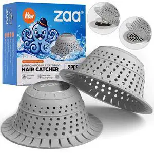 Shower Drain Hair Catcher, 2 Pack Silicone Collapsible Bathtub Drain Cover Dog Hair Catcher & Protector for Pop-Up & Regular Drains of Shower, Bathtub, Tub, Bathroom, Diameter 4.5" Shower Drain Hair Catcher, 2 Pack Silicone Collapsible Bathtub Drain Cover Dog Hair Catcher & Protector for Pop-Up & Regular Drains of Shower, Bathtub, Tub, Bathroom, Diameter 4.5"