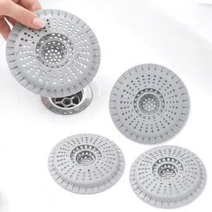 Silicone Shower Drain Hair Catcher,Anti-Clogging Pet Hair & Debris Silicone Shower Drain Hair Catcher,Anti-Clogging Pet Hair & Debris