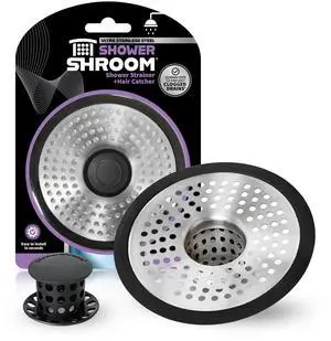 Ultra Revolutionary Shower Hair Catcher Drain Protector, No Size, Stainless Ultra Revolutionary Shower Hair Catcher Drain Protector, No Size, Stainless