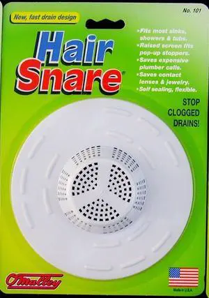 Hair Snare Drain Cover Universal - White Hair Snare Drain Cover Universal - White