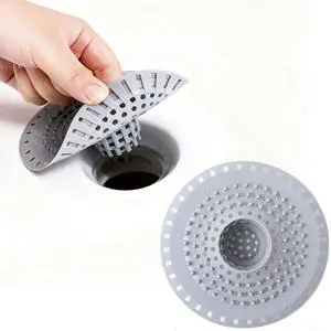 Shower Drain Hair Catcher, Premium Silicone Drain Protector & Shower Drain Cover for Regular Drains of Shower Room, Bathroom, Grey Shower Drain Hair Catcher, Premium Silicone Drain Protector & Shower Drain Cover for Regular Drains of Shower Room, Bathroom, Grey