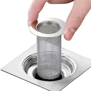Bathroom Sink Drain Strainer Stainless Steel, 2 Pack Floor Drain Filter Mesh Basket Filter Hair Trap Anti-Clog Slag Strainer - Large Wide Rim 2.16" Diameter Bathroom Sink Drain Strainer Stainless Steel, 2 Pack Floor Drain Filter Mesh Basket Filter Hair Trap Anti-Clog Slag Strainer - Large Wide Rim 2.16" Diameter