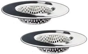 Bathtub Drain Strainers, Tub Drain Hair Catcher, Stainless Steel Bath Drain Cover Basket, Outer Diameter 3.0 inch/7.7cm, Inner Diameter 1.60 inch/4.0cm, Pack of 2 Bathtub Drain Strainers, Tub Drain Hair Catcher, Stainless Steel Bath Drain Cover Basket, Outer Diameter 3.0 inch/7.7cm, Inner Diameter 1.60 inch/4.0cm, Pack of 2