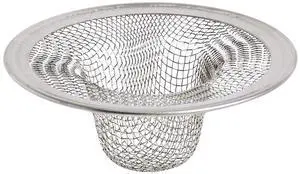 2 in. Mesh Bathroom Lavatory Sink Strainer, Stainless Steel 2 in. Mesh Bathroom Lavatory Sink Strainer, Stainless Steel