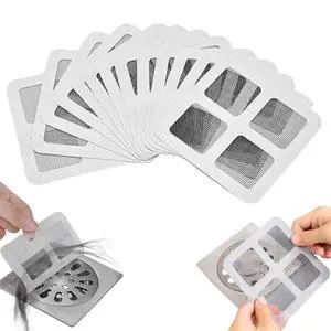 50Pcs Disposable Shower Drain Cover Hair Catcher, Disposable Floor Drain Sticker, Suit Sewer Filter Screen, Bathroom, Bathtub, Kitchen, Sink Floor Stickers 50Pcs Disposable Shower Drain Cover Hair Catcher, Disposable Floor Drain Sticker, Suit Sewer Filter Screen, Bathroom, Bathtub, Kitchen, Sink Floor Stickers