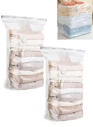 2PCS NoPump Vacuum Storage Bags,Storage Compression Bags, Large Cube Vacuum Seal Bags, Heavy-Duty Press & Seal for Clothes, No Pump Needed (Medium) 2PCS NoPump Vacuum Storage Bags,Storage Compression Bags, Large Cube Vacuum Seal Bags, Heavy-Duty Press & Seal for Clothes, No Pump Needed (Medium)