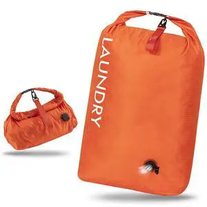 Travel Laundry Bag, Vacuum Compression Dirty Clothes Travel Bag, Waterproof Wet/Dry Space-Saving Laundry Storage Organizer, Smell Proof Storage Bag for Clothing, Swimming, Yoga, Gym, Camping Travel Laundry Bag, Vacuum Compression Dirty Clothes Travel Bag, Waterproof Wet/Dry Space-Saving Laundry Storage Organizer, Smell Proof Storage Bag for Clothing, Swimming, Yoga, Gym, Camping