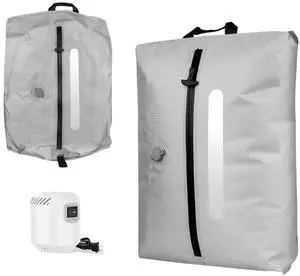 Vacuum Travel Bags with Pump - Reusable Vacuum Compression Bags, 420D Reinforced Nylon - Tear Resistant, IP67 Waterproof & Odor-isolating, Space Saver Travel Pack Vacuum Kit (Grey,33L 1PC+Pump) Vacuum Travel Bags with Pump - Reusable Vacuum Compression Bags, 420D Reinforced Nylon - Tear Resistant, IP67 Waterproof & Odor-isolating, Space Saver Travel Pack Vacuum Kit (Grey,33L 1PC+Pump)