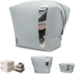 Vacuum Storage Bags for Home, Professional IP67 Waterproof Reusable Vacuum Compression Bags for comforter and Clothing, Large Vacuum Seal Bag for Bedding (1 Pack, No Pump) Vacuum Storage Bags for Home, Professional IP67 Waterproof Reusable Vacuum Compression Bags for comforter and Clothing, Large Vacuum Seal Bag for Bedding (1 Pack, No Pump)