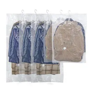 Hanging Vacuum Storage Bags,Hanging Vacuum Sealer Storage Space Saver Bags for Clothes, Suits, Coats, Dresses or Jackets, Reusable Compressed Vacuum Bags Closet Organizers,5 Pack(3 Long,2 Short) Hanging Vacuum Storage Bags,Hanging Vacuum Sealer Storage Space Saver Bags for Clothes, Suits, Coats, Dresses or Jackets, Reusable Compressed Vacuum Bags Closet Organizers,5 Pack(3 Long,2 Short)