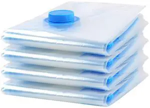 4 Pack Vacuum Storage Bags, Space Saver Bag Vacuum Seal Bags for Clothing Travel Moving Blankets Pillows Storage and Organization.40 x 60CM 4 Pack Vacuum Storage Bags, Space Saver Bag Vacuum Seal Bags for Clothing Travel Moving Blankets Pillows Storage and Organization.40 x 60CM