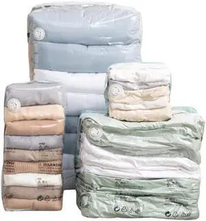 Vacuum Storage Bags for Clothing - NeatNest 6 Pack Cube Bags, 3 Medium + 3 Large, Box-Shaped Space Saver Bags with Vacuum or Hand Press, Durable PE+PA Material for Comforters, Clothes, Pillows Vacuum Storage Bags for Clothing - NeatNest 6 Pack Cube Bags, 3 Medium + 3 Large, Box-Shaped Space Saver Bags with Vacuum or Hand Press, Durable PE+PA Material for Comforters, Clothes, Pillows