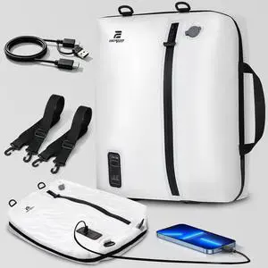 Travel Vacuum Bags with Built-in Pump, White Travel Vacuum Bags with Built-in Pump, White