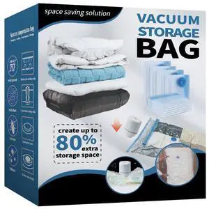 21Piece Clothing Vacuum Storage Bags Bundle, SpaceSaving Compression Seal Bags for Bedding Storage, Moving and Travel 21Piece Clothing Vacuum Storage Bags Bundle, SpaceSaving Compression Seal Bags for Bedding Storage, Moving and Travel