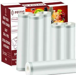 Pack 11"x20'(3Rolls) and 8"x20' (3Rolls)Thickened Vacuum Sealer Bags , Smell-Proof, Puncture Prevention, Heavy duty for POTANE, Food Saver, Great for Vacuum storage,Meal Prep or Sous Vide Pack 11"x20'(3Rolls) and 8"x20' (3Rolls)Thickened Vacuum Sealer Bags , Smell-Proof, Puncture Prevention, Heavy duty for POTANE, Food Saver, Great for Vacuum storage,Meal Prep or Sous Vide