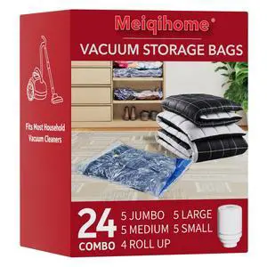 Vacuum Seal Bags for Clothing Travel & Home Storage, travel vacuum bags with pump, Store Blankets, Comforters, Pillows, Seasonal Clothes Compactly,24 Pack With Electric Pump Vacuum Seal Bags for Clothing Travel & Home Storage, travel vacuum bags with pump, Store Blankets, Comforters, Pillows, Seasonal Clothes Compactly,24 Pack With Electric Pump
