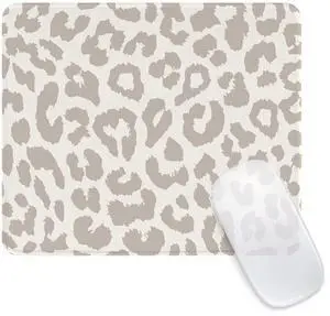 Grey Leopard Mouse Pad, Mouse Mat Square Waterproof Mouse Pad Non-Slip Rubber Base Mouse Pads for Office Laptop,9.5"x7.8"x0.12" Inch Grey Leopard Mouse Pad, Mouse Mat Square Waterproof Mouse Pad Non-Slip Rubber Base Mouse Pads for Office Laptop,9.5"x7.8"x0.12" Inch