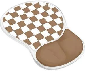 Mouse Pad with Gel Wrist Rest for Mouse Ergonomic Mouse Wrist Rest Non-Slip Silicone Cool Clear Checkered Mousepad with Wrist Support for Computer Gaming Laptop Home Office Desk Accessory Brown Plaid Mouse Pad with Gel Wrist Rest for Mouse Ergonomic Mouse Wrist Rest Non-Slip Silicone Cool Clear Checkered Mousepad with Wrist Support for Computer Gaming Laptop Home Office Desk Accessory Brown Plaid