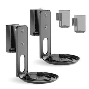 Adjustable Wall Mount Compatible with Sonos ERA 100 or Era 100 SL Speakers - Includes All Mounting Hardware and Anchors for Drywall, Wood Studs, and Concrete - Black 2 Pack Adjustable Wall Mount Compatible with Sonos ERA 100 or Era 100 SL Speakers - Includes All Mounting Hardware and Anchors for Drywall, Wood Studs, and Concrete - Black 2 Pack