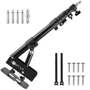 Ring Light Wall Mount Adjustable 45.7" Boom Arm Stand for Photography Lighting Studio, Camera Triangle Wall Mount, Sturdy Alloy Support for Salon, Tatto Light, Barber Shop, Strobe Ring Light Wall Mount Adjustable 45.7" Boom Arm Stand for Photography Lighting Studio, Camera Triangle Wall Mount, Sturdy Alloy Support for Salon, Tatto Light, Barber Shop, Strobe