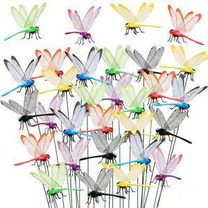 30 Pieces 3D Dragonfly Garden Decor Large Size Dragon Fly Dragon Fly Garden Stakes Dragonflies Garden Ornaments Patio Decoration Dragonfly Stakes with Sticks, 6 Colors 30 Pieces 3D Dragonfly Garden Decor Large Size Dragon Fly Dragon Fly Garden Stakes Dragonflies Garden Ornaments Patio Decoration Dragonfly Stakes with Sticks, 6 Colors
