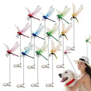 12Pcs Large Size 3D Simulation Dragonfly Outdoor Decoration Dragonfly Clip Creative Hat Clip Garden Decor (12) 12Pcs Large Size 3D Simulation Dragonfly Outdoor Decoration Dragonfly Clip Creative Hat Clip Garden Decor (12)