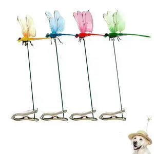 4PCS 3D Fake Dragonfly Clip for Indoor Outdoor 4PCS 3D Fake Dragonfly Clip for Indoor Outdoor