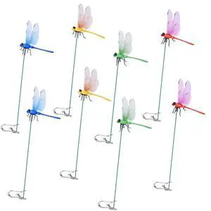 8PCS Dragonfly Clips for Bugs, Fake Dragonflies to Help Deter Flies, Realistic Clip-On Dragonfly Outdoor Garden Decor, Fly Repellent for Patio Yard Plants (4 Colors, 2 Each) 8PCS Dragonfly Clips for Bugs, Fake Dragonflies to Help Deter Flies, Realistic Clip-On Dragonfly Outdoor Garden Decor, Fly Repellent for Patio Yard Plants (4 Colors, 2 Each)