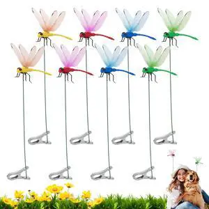 8 PCS Dragonfly Clips to Keep Bugs Away -Realistic 3D Dragon Fly Clip Waterproof PVC, Easy Clip-On for Plant, Horse, Hat, Patio, Party Decoration, Gardening Gifts for Women 8 PCS Dragonfly Clips to Keep Bugs Away -Realistic 3D Dragon Fly Clip Waterproof PVC, Easy Clip-On for Plant, Horse, Hat, Patio, Party Decoration, Gardening Gifts for Women
