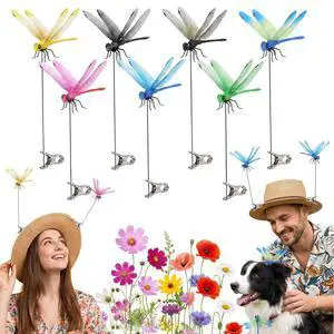 7-Pack 3D Dragon Fly Clips for Bugs Repellent - Realistic Fake Dragonfly Hat Clips, Plastics Dragonfly Clip-On Indoor & Outdoor Outdoor Garden Patio Camping Fishing Hat Decor(Colorful) 7-Pack 3D Dragon Fly Clips for Bugs Repellent - Realistic Fake Dragonfly Hat Clips, Plastics Dragonfly Clip-On Indoor & Outdoor Outdoor Garden Patio Camping Fishing Hat Decor(Colorful)