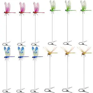 12pcs Dragonfly Clips for Bugs Repellent - 3D Dragonfly Clips to Keep Bugs Away - Driving Away Mosquitoes, Bees & Flies - Fly Scare Devices for Indoor & Outdoor - Garden Stakes Decor, Patio, Hat 12pcs Dragonfly Clips for Bugs Repellent - 3D Dragonfly Clips to Keep Bugs Away - Driving Away Mosquitoes, Bees & Flies - Fly Scare Devices for Indoor & Outdoor - Garden Stakes Decor, Patio, Hat