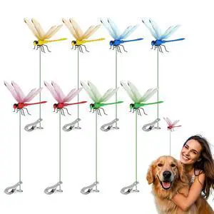 8 Pcs Dragon Fly Clips for Bugs Repe Llent - 3D Realistic Outdoor Indoor Dragonfly Ornaments with Clips for Hat, Plants, Patio, Porch, Lawn Decor 8 Pcs Dragon Fly Clips for Bugs Repe Llent - 3D Realistic Outdoor Indoor Dragonfly Ornaments with Clips for Hat, Plants, Patio, Porch, Lawn Decor