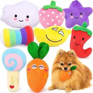 Dog Squeaky Toys 8 Pack, Puppy Plush Squeaky Toys for Medium Small Dogs, Cute Pet Toys Stuffed Puppy Chew Toys for Teething, Interactive Toys Set for Puppy Supplies Dog Squeaky Toys 8 Pack, Puppy Plush Squeaky Toys for Medium Small Dogs, Cute Pet Toys Stuffed Puppy Chew Toys for Teething, Interactive Toys Set for Puppy Supplies