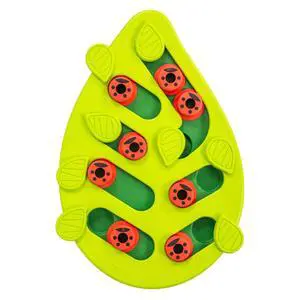 Nina Ottosson Buggin Out Puzzle & Play Cat Puzzle Feeder Interactive Treat Game for Indoor Cats, Level 2 Slow Feeder Enrichment Toy, 13.9" x 11.5" Nina Ottosson Buggin Out Puzzle & Play Cat Puzzle Feeder Interactive Treat Game for Indoor Cats, Level 2 Slow Feeder Enrichment Toy, 13.9" x 11.5"