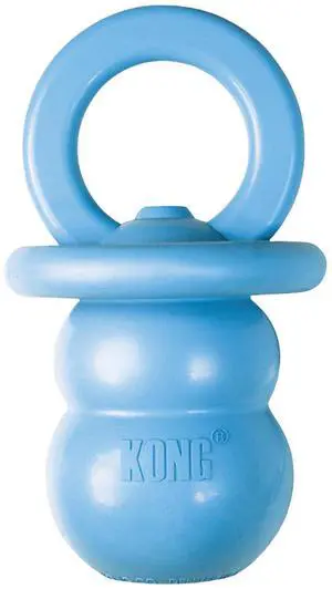 Puppy Binkie - Pacifier Dog Toy for Puppies - Stuffable Treat Chew Toy for Treats - Durable Natural Rubber for Teething Puppy - for Small Puppies - Blue Puppy Binkie - Pacifier Dog Toy for Puppies - Stuffable Treat Chew Toy for Treats - Durable Natural Rubber for Teething Puppy - for Small Puppies - Blue