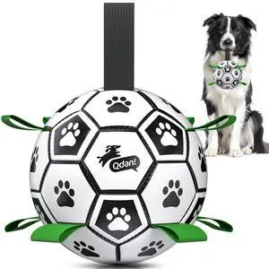 Dog Toys Dog Balls, 6 Inch Dog Soccer Ball with Straps, Herding Balls Dog Toys Dog Balls, 6 Inch Dog Soccer Ball with Straps, Herding Balls