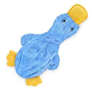 Interactive Squeaky Dog Chew Toy, Ideal Dog Toys for Chewers, Small, Medium & Large Dogs, and Fetch Lovers - Crinkle Duck (Blue), Large Interactive Squeaky Dog Chew Toy, Ideal Dog Toys for Chewers, Small, Medium & Large Dogs, and Fetch Lovers - Crinkle Duck (Blue), Large