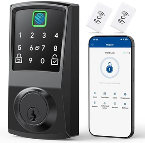 7-in-1 Keyless Smart Deadbolt Lock | Keypad Deadbolt,Easy Installation,Fingerprint unlock,Remote Control,Auto Lock,Waterproof 7-in-1 Keyless Smart Deadbolt Lock | Keypad Deadbolt,Easy Installation,Fingerprint unlock,Remote Control,Auto Lock,Waterproof