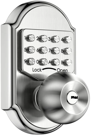 Keyless Entry Keypad Deadbolt Door Lock 304 Stainless Steel Sabbath Lock 100% Mechanical Shabbos Lock- No Risk of Low Power Keyless Entry Keypad Deadbolt Door Lock 304 Stainless Steel Sabbath Lock 100% Mechanical Shabbos Lock- No Risk of Low Power