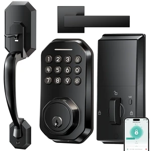 SL03 Front Door Lock Set, Keyless Entry Door Lock, Matte Black | Keypad Deadbolt with App Control, ANSI Grade 3 Security, Auto & One-Touch Lock, Anti-Peep & One Time Code, Zinc Alloy SL03 Front Door Lock Set, Keyless Entry Door Lock, Matte Black | Keypad Deadbolt with App Control, ANSI Grade 3 Security, Auto & One-Touch Lock, Anti-Peep & One Time Code, Zinc Alloy