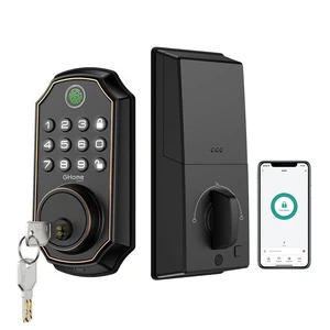 Fingerprint Door Lock for Front Door, Keyless Entry Deadbolt with Keypad, App Control, Auto Lock, Easy Install Digital Smart Lock for Family Homes, Garage Entry & Apartments Fingerprint Door Lock for Front Door, Keyless Entry Deadbolt with Keypad, App Control, Auto Lock, Easy Install Digital Smart Lock for Family Homes, Garage Entry & Apartments
