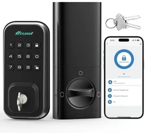 Keyless Entry Door Lock, Smart Lock for Front Door with Digital Keypad, Built-in WiFi Deadbolt, App Remote Control with Easy Installation, Upgraded Battery Life Keyless Entry Door Lock, Smart Lock for Front Door with Digital Keypad, Built-in WiFi Deadbolt, App Remote Control with Easy Installation, Upgraded Battery Life