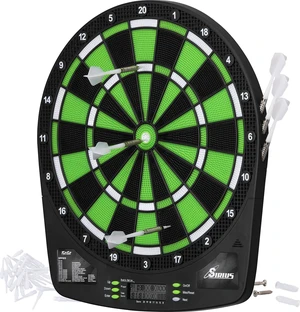 Sirius Electronic Dart Board, 13.5 Inch Soft Tip for Adults | 13.5 Inch Target Face, 32 Games, 200 Options, 1-8 Players, LED Display, 6 Darts Included Sirius Electronic Dart Board, 13.5 Inch Soft Tip for Adults | 13.5 Inch Target Face, 32 Games, 200 Options, 1-8 Players, LED Display, 6 Darts Included