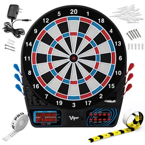 Electronic Soft Tip Dart Board for Adults | 15.5 Inch Regulation Dartboard, 43 Games, 320 Options, 1-8 Players, Bilingual English and Spanish Voice Electronic Soft Tip Dart Board for Adults | 15.5 Inch Regulation Dartboard, 43 Games, 320 Options, 1-8 Players, Bilingual English and Spanish Voice
